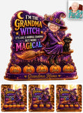 Grandma Witch, Gift for Grandma - Personalized Witch 2-Side Printed Acrylic Plaque