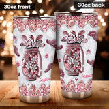 Just A Girl Who Loves Golf - Personalized Golf Tumbler
