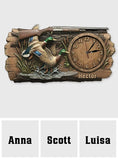 Duck Hunting - Personalized Hunting LED Light Wall Clock