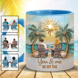 You And Me We Got This - Personalized Couple Accent Mug