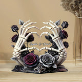 Till Death Do Us Part - Personalized Skull Custom Shaped Acrylic Plaque