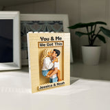 Custom Any Photo - Personalized Couple One-sided Vertical Rectangle Building Brick Blocks