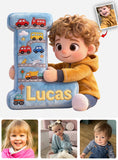 I Love You Baby - Personalized Kid Faux Fur Shaped Pillow