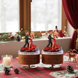 Any Photo Any Gift For Couple - Personalized Couple Rotating Music Plaque