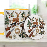 Love Hunting - Personalized Hunting Accent Mug & Coaster