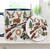 Love Hunting - Personalized Hunting Accent Mug & Coaster