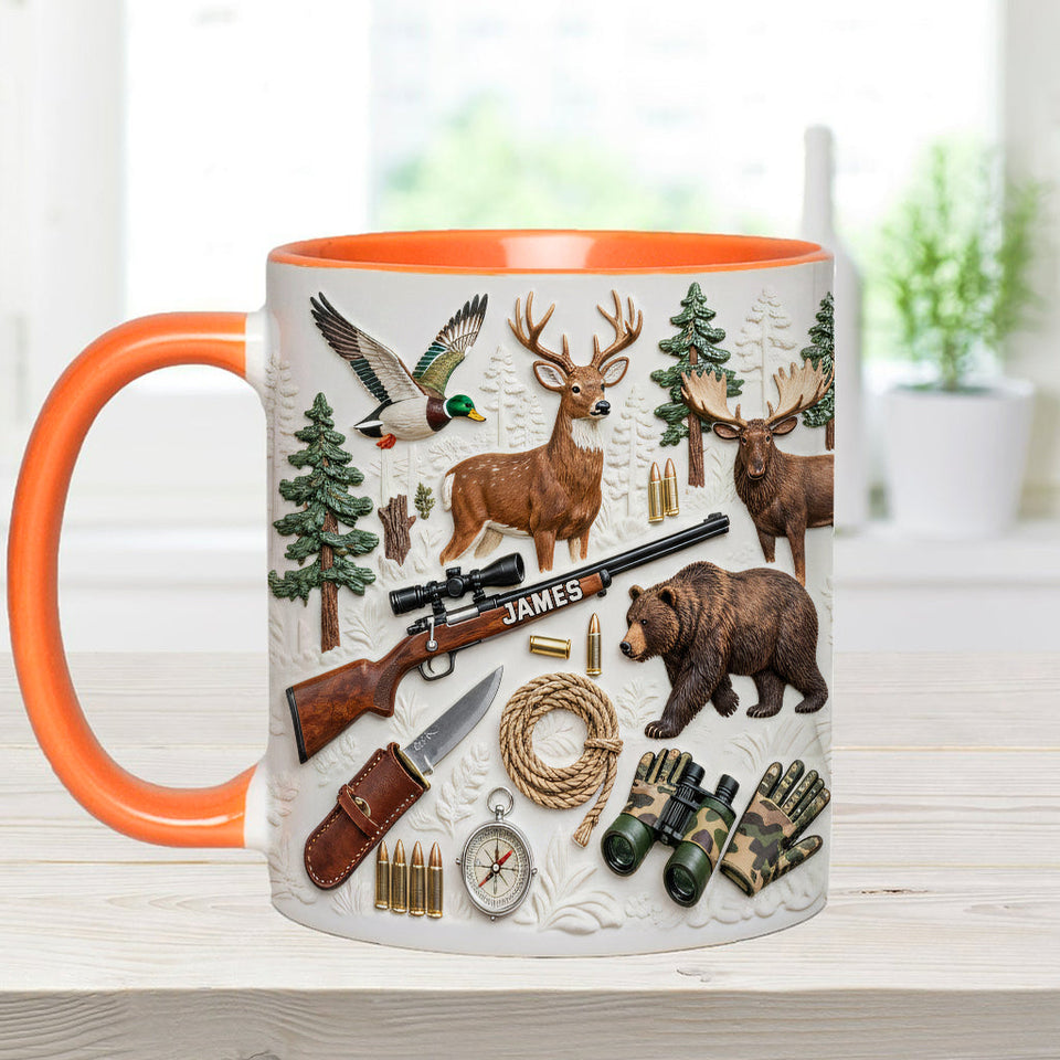 Love Hunting - Personalized Hunting Accent Mug & Coaster