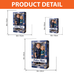 Police Mom - Personalized Police Officer Custom Shaped Acrylic Plaque