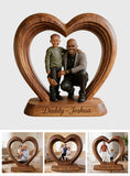 Perfect Father's Day Gift - Personalized Father Custom Shaped Wood Plaque