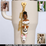 Just A Girl Who Loves Dogs - Personalized Dog Dangling Charms