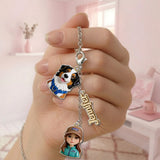Just A Girl Who Loves Dogs - Personalized Dog Dangling Charms