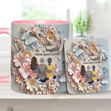 Mother And Daughters Forever Linked Together - Personalized Mother Accent Mug