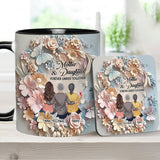Mother And Daughters Forever Linked Together - Personalized Mother Accent Mug