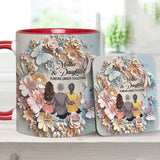 Mother And Daughters Forever Linked Together - Personalized Mother Accent Mug