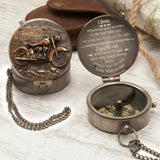 Enjoy The Ride - Personalized Biker Compass