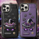 Perfect Gift For Mom, Grandma Witch - Personalized Mother Wallet Phone Case