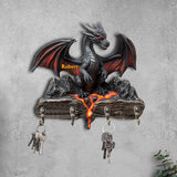Love Dragons - Personalized Dragon Custom Shaped Key Rack