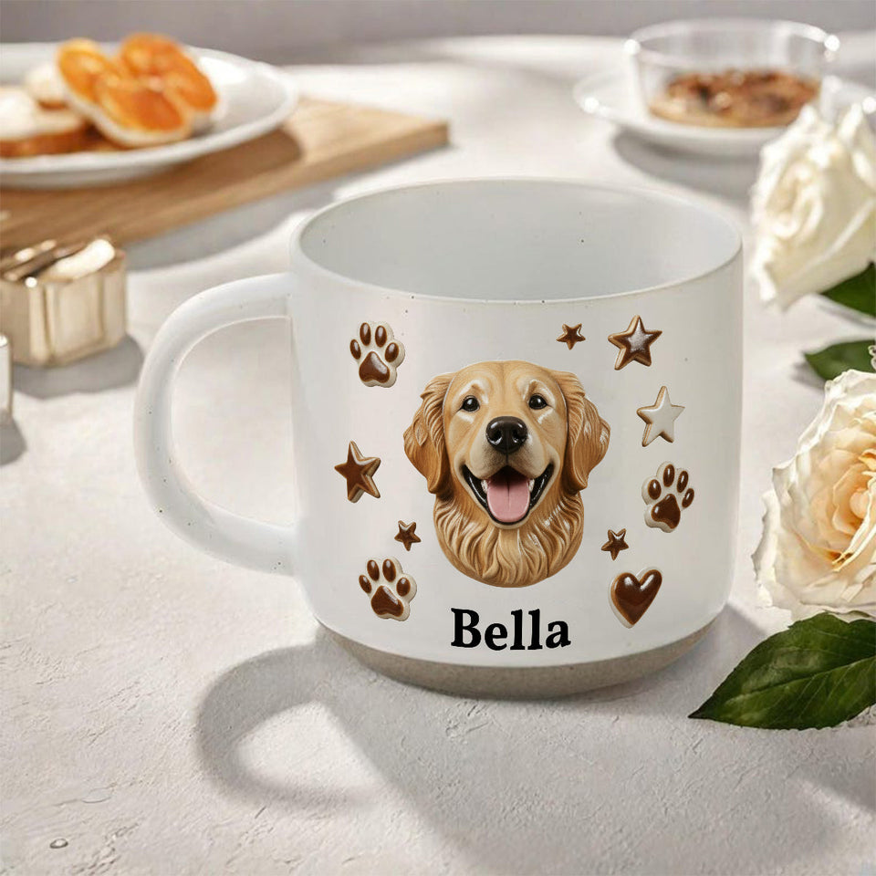 Custom From Any Photo - Personalized Dog Printed Pottery Mug