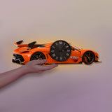 Any Photo - Personalized Car Lover LED Light Wall Clock