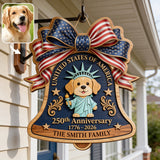 Pet Statue of Liberty - Personalized Dog 2 Layered Wood Sign / Wood Plaque