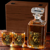 Mafia Pitbull - Personalized Pitbull Whiskey Decanter Set