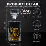 Mafia Pitbull - Personalized Pitbull Whiskey Decanter Set