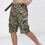 Fishing Gift For Him/ Husband/ Dad.... - Personalized Fishing Cargo Shorts With Belt