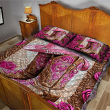 Pink Cowgirl Boots - Personalized Cowgirl Quilt Set