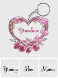 Grandma's Mom's Sweethearts - Personalized Grandma Custom Shaped Keychain