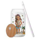 Hello Summer - Personalized Kid Can Glass