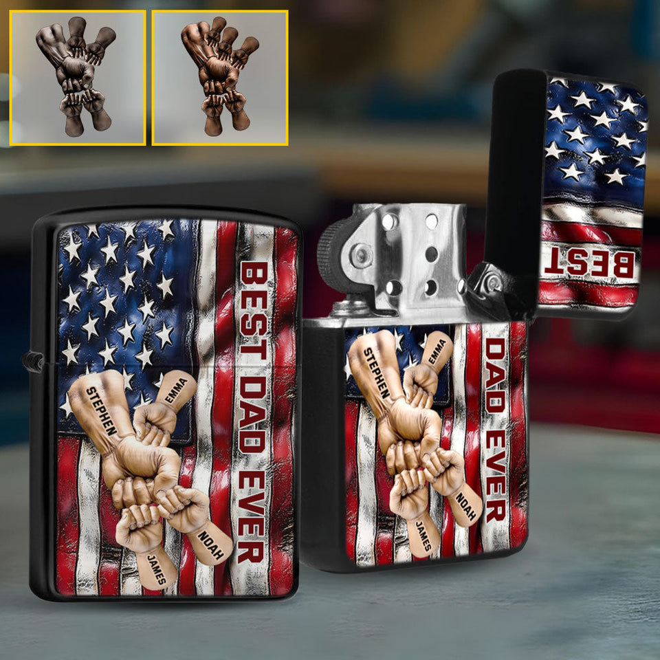 Best Dad Ever - Personalized Father Lighter