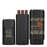 We The People - Personalized Independence Day/ 4th of July Leather Cigar Humidor Case
