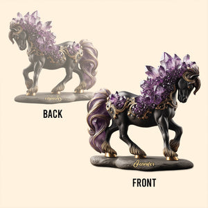 Amethyst/ Rose Quartz/ Ruby/... Style Horse - Personalized Horse Custom Shaped Acrylic Plaque