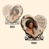 Custom From Photo My Favorite Place - Personalized Couple Custom Shaped Acrylic Plaque