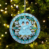 There Were Never Such Devoted Sisters - Personalized Bestie Custom Shaped Ornament