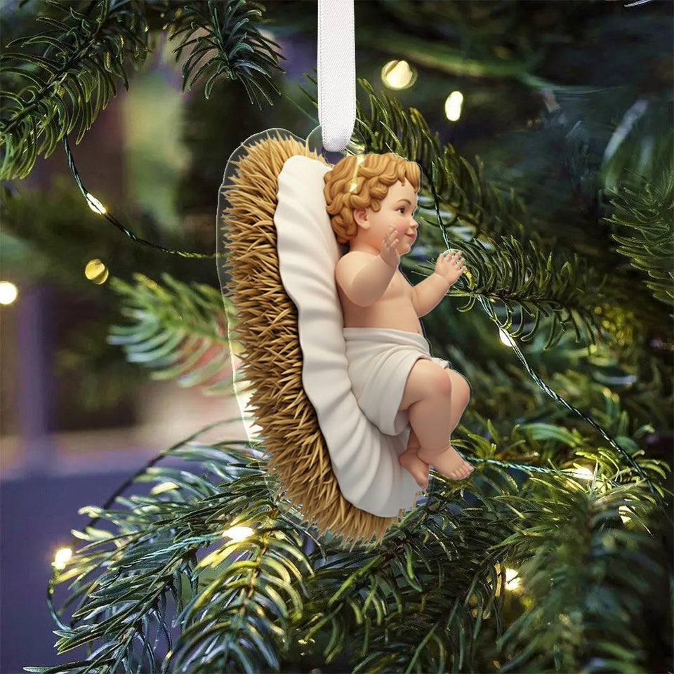 Nativity Advent Calender - Personalized Christian Folded Advent Calendar With Ornaments