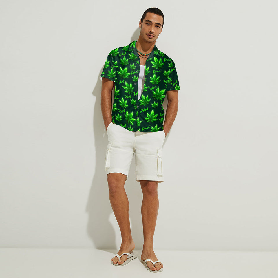 Let's Get High - Personalized Weed Hawaiian Shirt