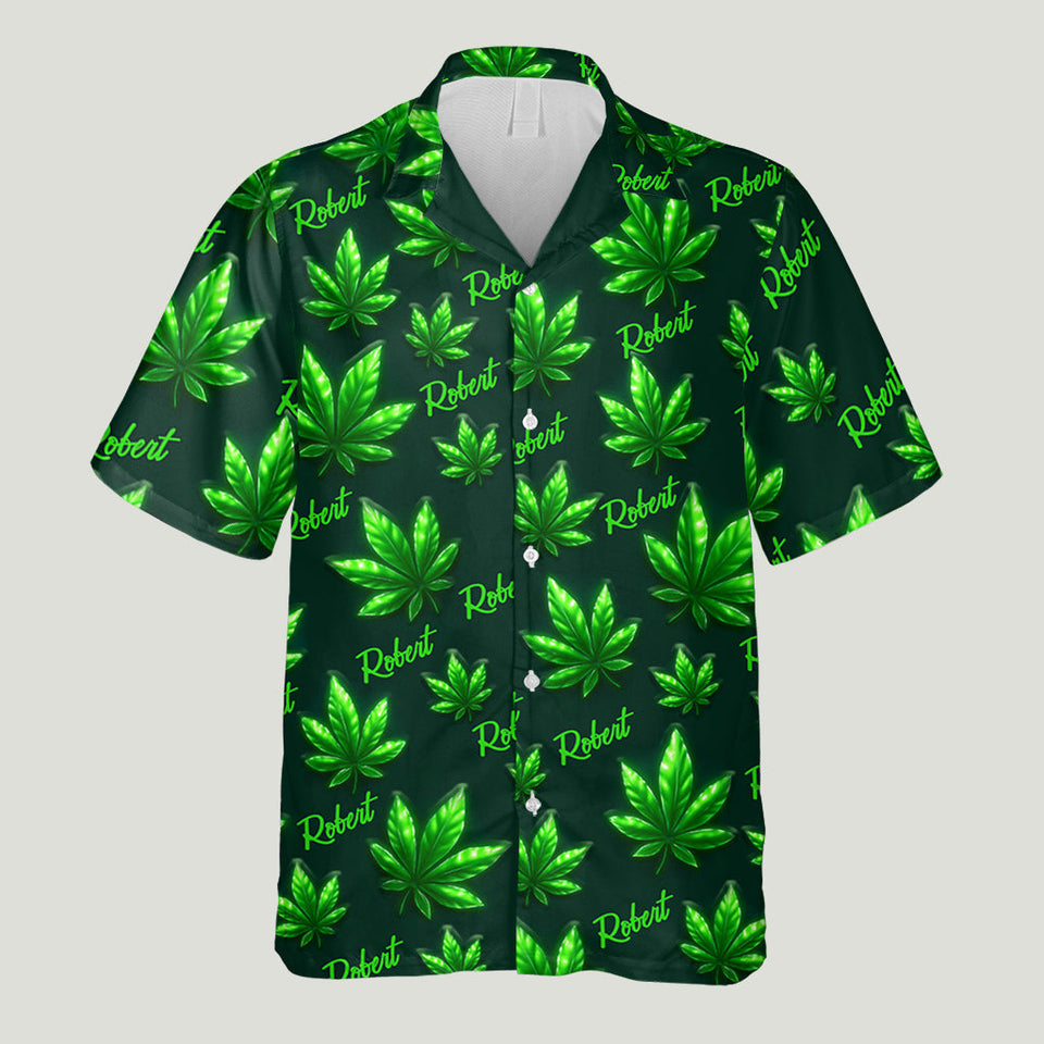 Let's Get High - Personalized Weed Hawaiian Shirt