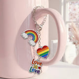 Human Beings Colors May Vary - Personalized LGBT Support High Top Shoes With Charm