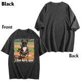 Custom Any Photo I Live Here Now - Personalized Dog Wash T-Shirt