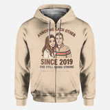 Couple Gift - Personalized Couple All Over Shirt