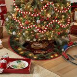Highland Cow Christmas - Personalized Highland Cow Shaped Tree Skirt