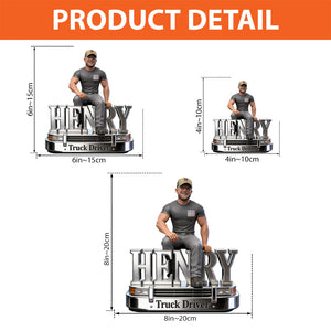 Custom Any Photo - Personalized Trucker Custom Shaped Acrylic Plaque