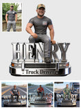 Custom Any Photo - Personalized Trucker Custom Shaped Acrylic Plaque