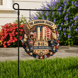 25 Years We Will Never Forget - Personalized Patriot Wood Sign With Stake