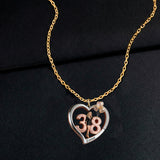 Custom Any Photo - Personalized Birthday Shaped Metal Pendant Necklace