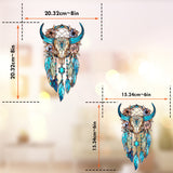 Floral Bull Skull - Personalized Cowgirl Window Hanging Suncatcher Ornament