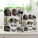 Taste Flight - Personalized Pilot Accent Mug & Coaster