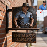 Custom Garage Sign From Any Photo - Personalized Garage Wooden Wall Mount Sign