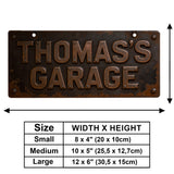 Custom Garage Sign From Any Photo - Personalized Garage Wooden Wall Mount Sign